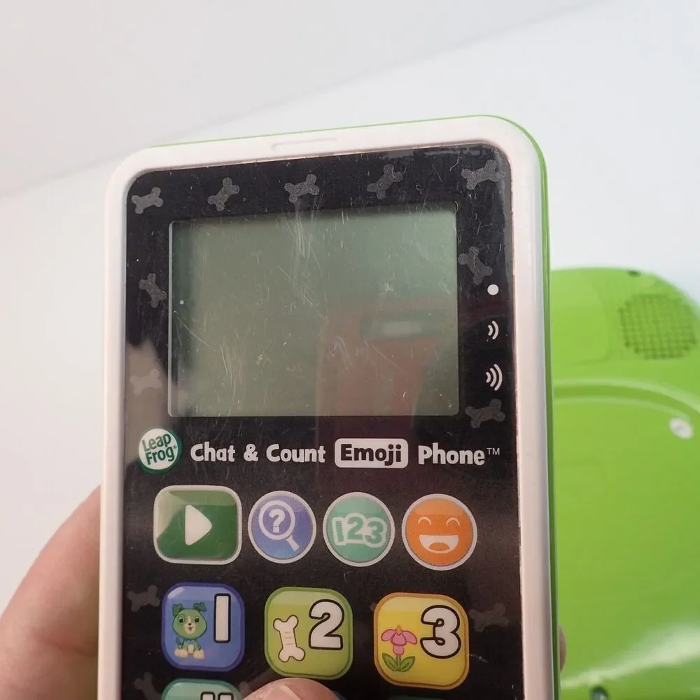 LeapFrog My First Learning Tablet & Chat & Count Emoji Phone Toy Lot of 2